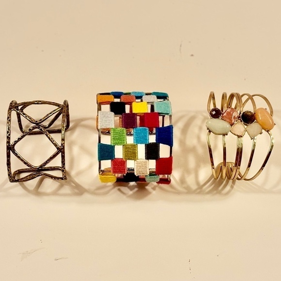Boho Cuff Bracelet Collection, Set of 3 - Picture 2 of 13